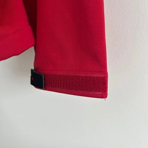 NWT Softshell Fleece Lined Waterproof Jacket Red Size Large - Picture 5 of 17